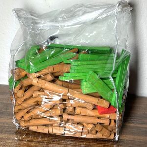 365+ Bulk Lincoln Logs Mixed Building Pieces / Parts For Building Cabins Lodges